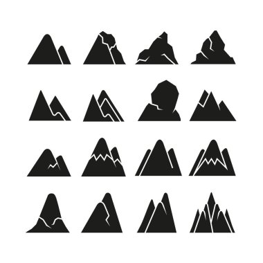 Dağlar vektör Illustration. Seyahat