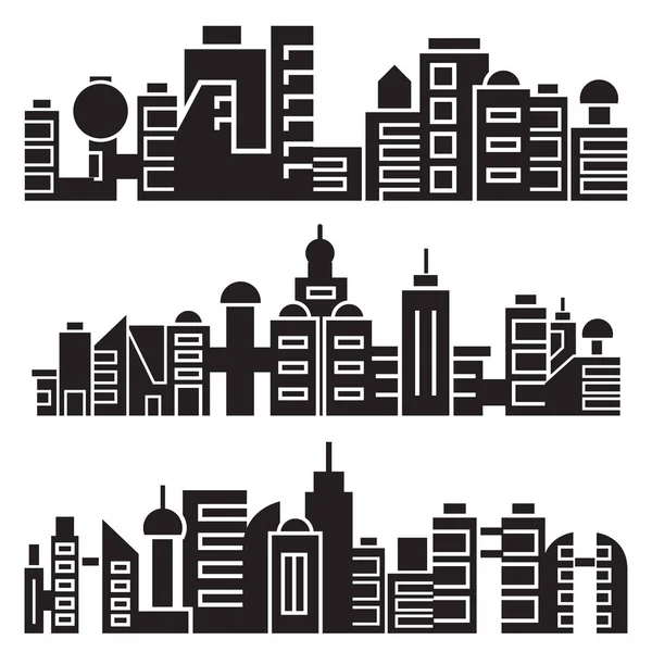 Vector Ilustración Edificios Modernos Ciudad — Vector de stock