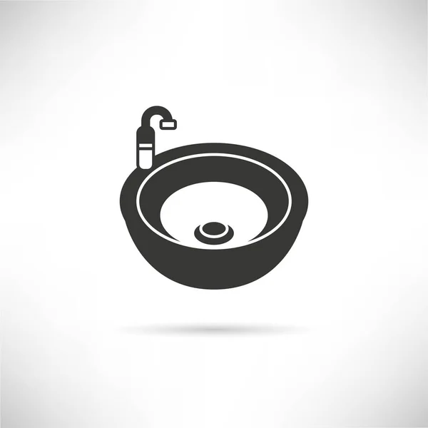 Web Icon Vector Illustration Sink — Stock Vector