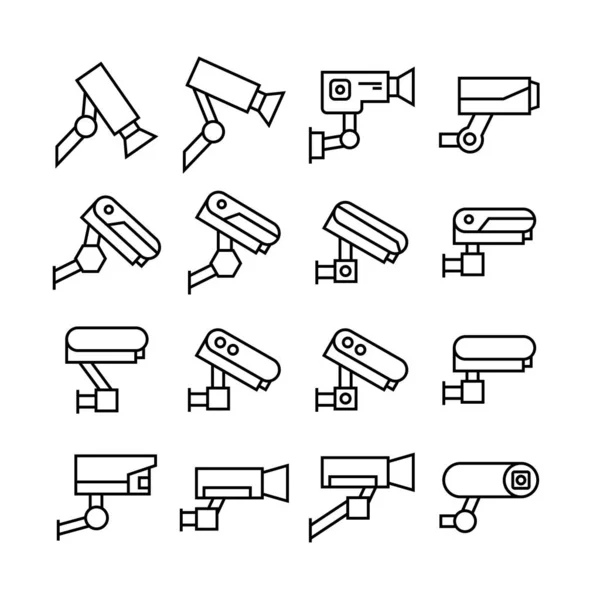 Illustrazione Vettoriale Delle Icone Della Fotocamera — Vettoriale Stock