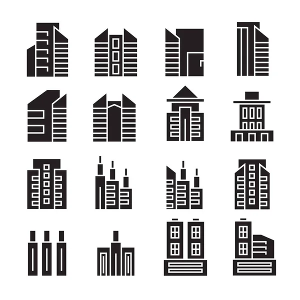 Ilustración Vectorial Edificios Modernos — Vector de stock