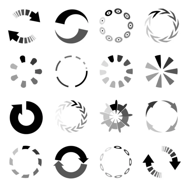 Illustration Vectorielle Cercles Icônes — Image vectorielle