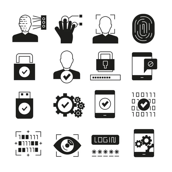 Vector Illustration Business Icons — Stock Vector