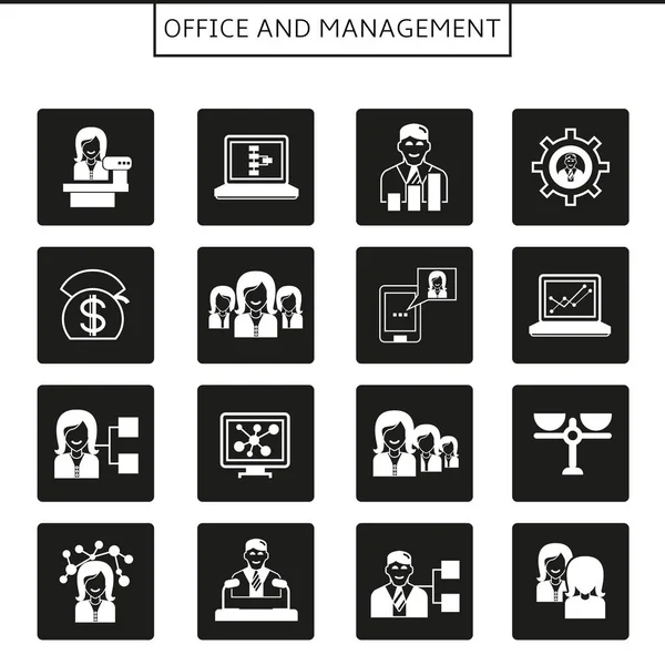 Geschäftskonzept Vektorillustration Von Büro Und Management — Stockvektor