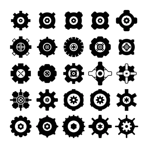 不同形状图标集的矢量插图 — 图库矢量图片