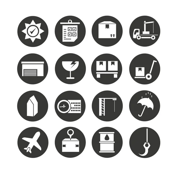 Conjunto Iconos Web Ilustración Vectorial — Vector de stock