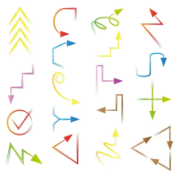 Vector Illustration Arrows — Stock Vector