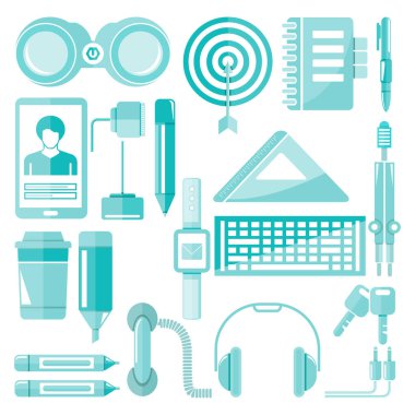 Web simgeler kümesi. vektör çizim              