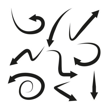 oklar vektör çizim