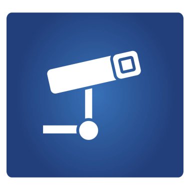 CCTV uyarı işareti vektör illüstrasyon