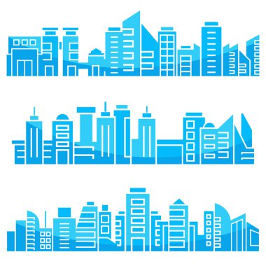 Cityscape binalar vektör Illustration