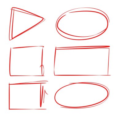 marker çizgi elemanları, vektör kümesi