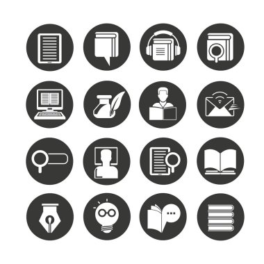 Web simgeler kümesi. vektör çizim 