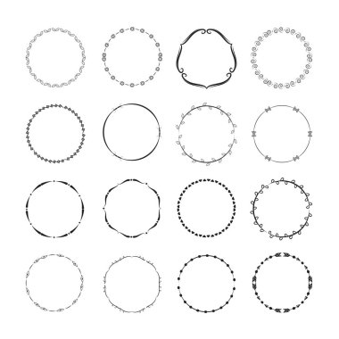 çevrelerin vektör illüstrasyonu, simgeler