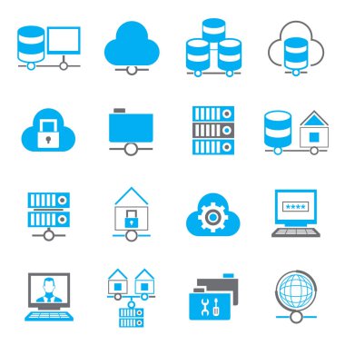 Web simgeler kümesi. vektör çizim      