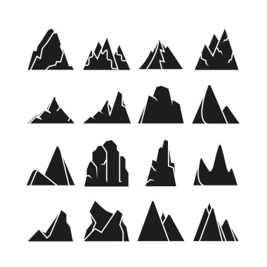 Dağlar vektör Illustration. Seyahat