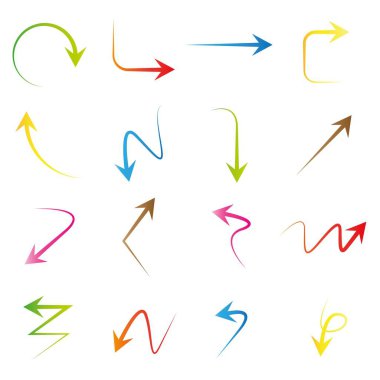 oklar vektör çizim