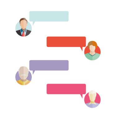 Kullanıcı kabarcıklar vektör Illustration