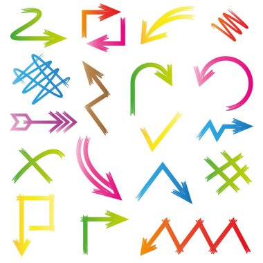 oklar vektör çizim