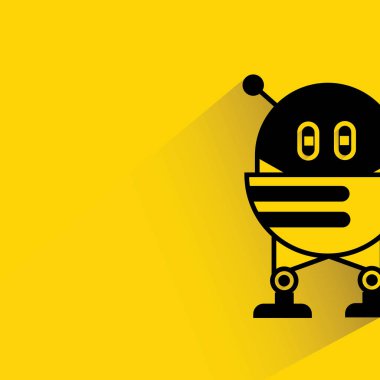 Robot simgesinin vektör illüstrasyonu 