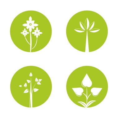 ağaçlar, simgeler vektör Illustration 