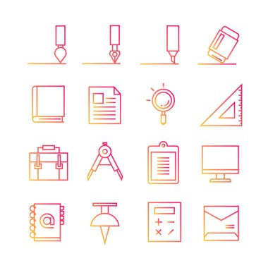 Web simgeler kümesi. vektör çizim 