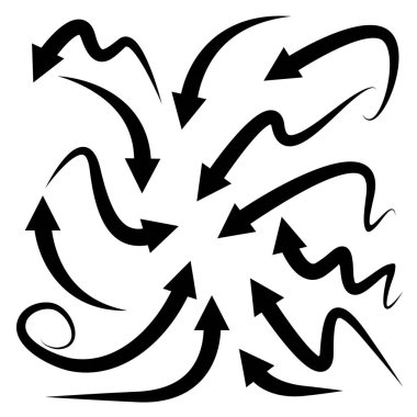 oklar vektör çizim