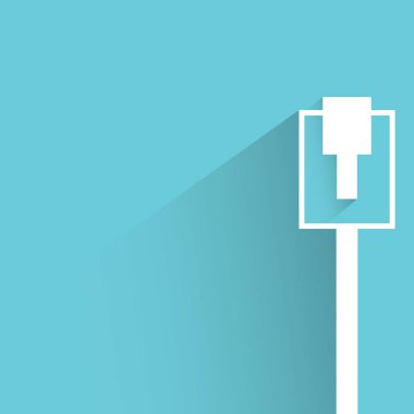 şarj simgesinin vektör illüstrasyonu 