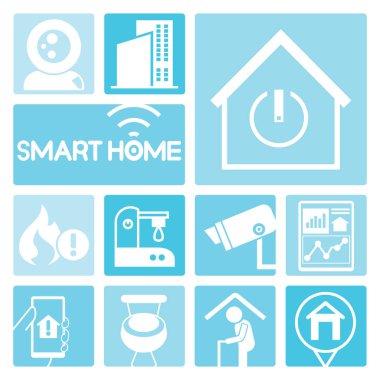 Vektör illüstrasyon. akıllı ev konsepti