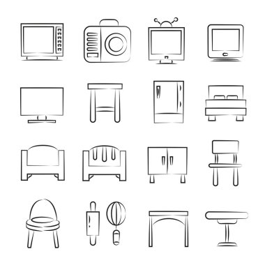 Web simgeler kümesi. vektör çizim    