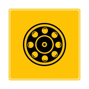 Web simgesi. Rulman vektör illüstrasyon