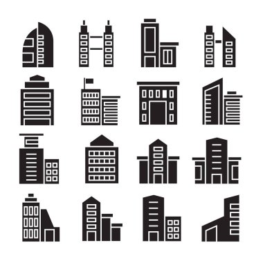vektör çizim modern binalar