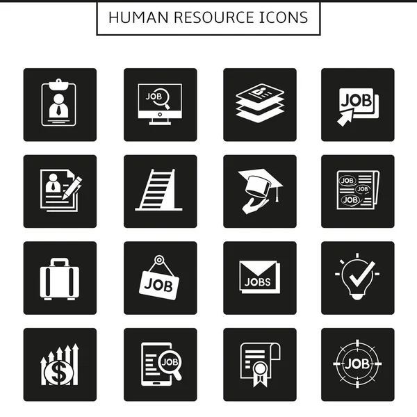 Koncepcja Biznesowa Wektor Ilustracji Ikon Zasobów Ludzkich — Wektor stockowy