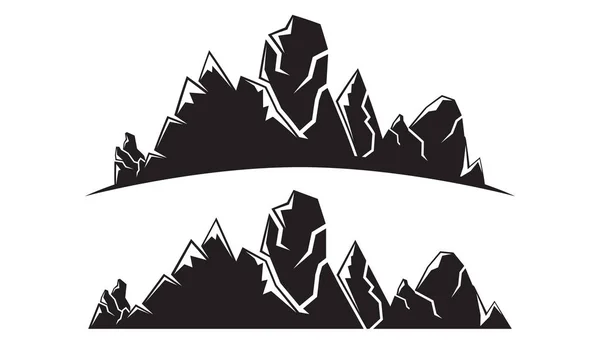 Ilustración Vectorial Montañas Viajes — Archivo Imágenes Vectoriales