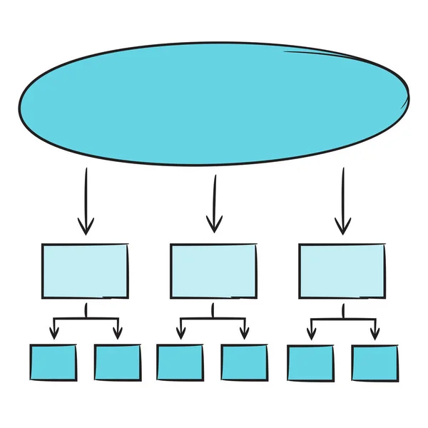 Illustration Vectorielle Hiérarchie — Image vectorielle