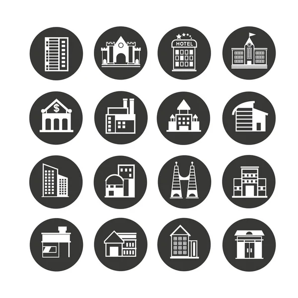 Web Icons Set Vector Illustration — Stock Vector