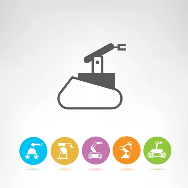 Robotic Arm Icon Vector Illustration — Stock Vector