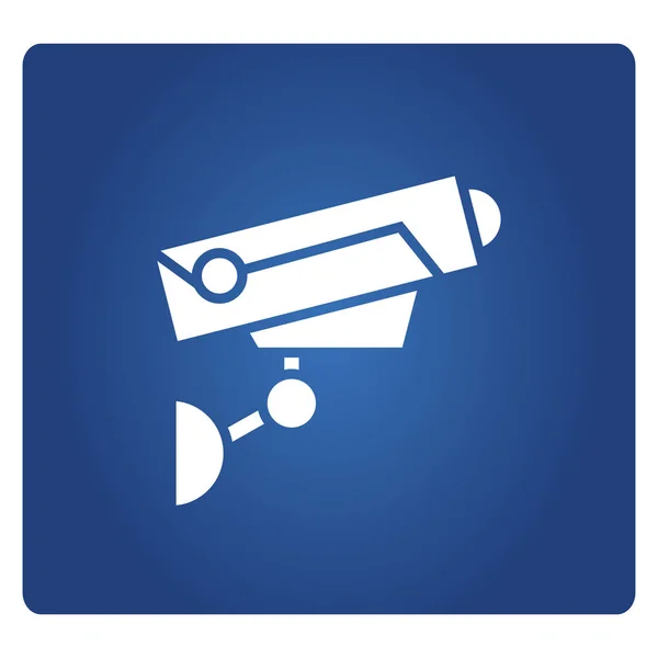 Ilustración Vectorial Señal Advertencia Cctv — Vector de stock