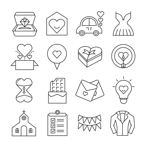 Web Icons Set Vector Illustration — Stock Vector