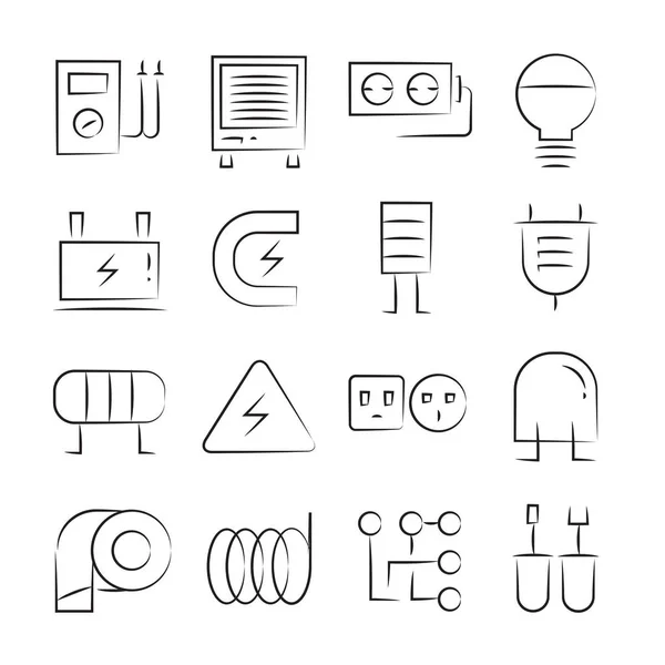 Conjunto Iconos Web Ilustración Vectorial — Archivo Imágenes Vectoriales