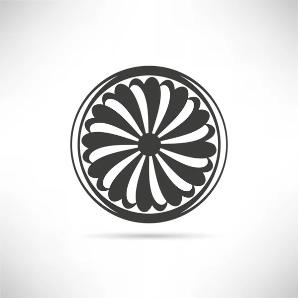 Illustration Vectorielle Icône Turbine — Image vectorielle