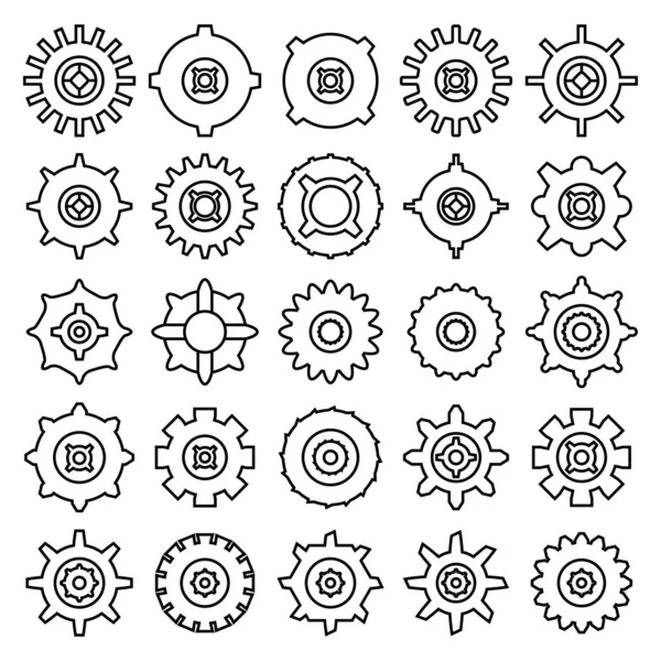 Vector Illustration Shapes Icons — Stock Vector