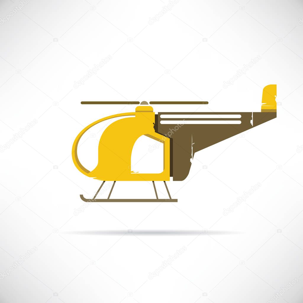 Web icon. Vector illustration of  helicopter