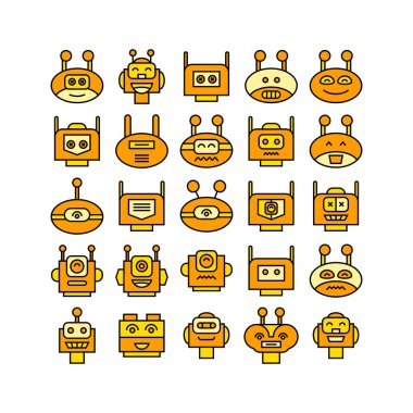 robotların vektör illüstrasyonu