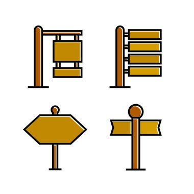 işaretlerin vektör illüstrasyonu, simgeler seti