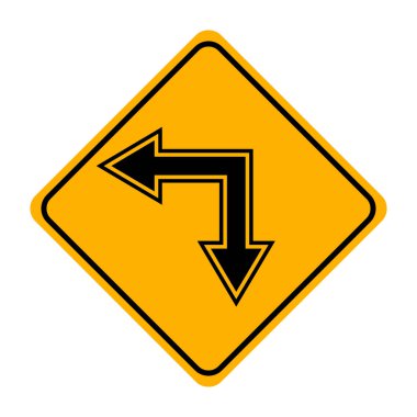 Beyaz arka plan üzerinde ok işareti simgesi