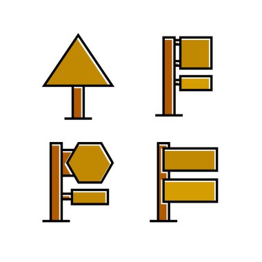 işaretlerin vektör illüstrasyonu, simgeler seti