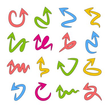 oklar vektör çizim