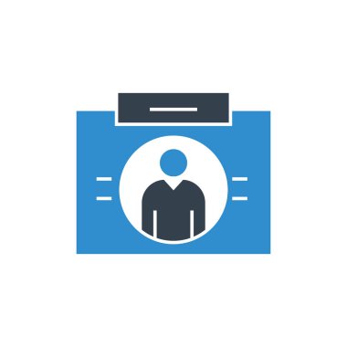 İş konsepti. Kimlik kartı vektör Illustration