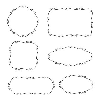 şekiller kümesinin vektör illüstrasyonu